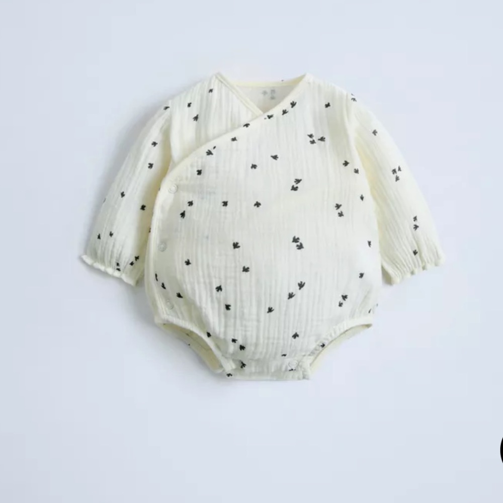 Zara Baby MUSLIN BIRD WRAP BODYSUIT